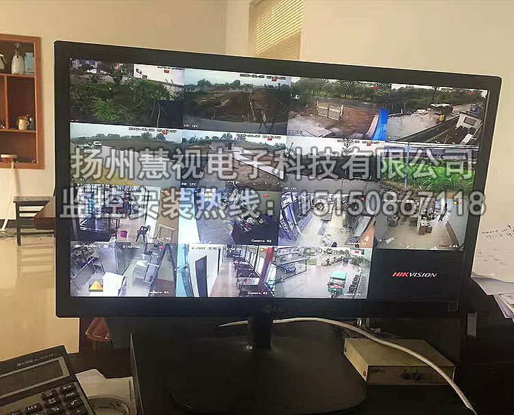 揚州工廠,企業單位高清視頻監控工程案例
